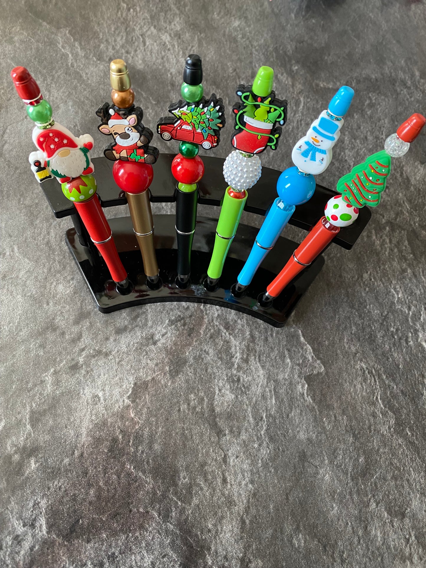 Assorted Christmas Theme Pens – Random Mix | 3, 5, or 10 Pack | Fun Silicone Charm Pens