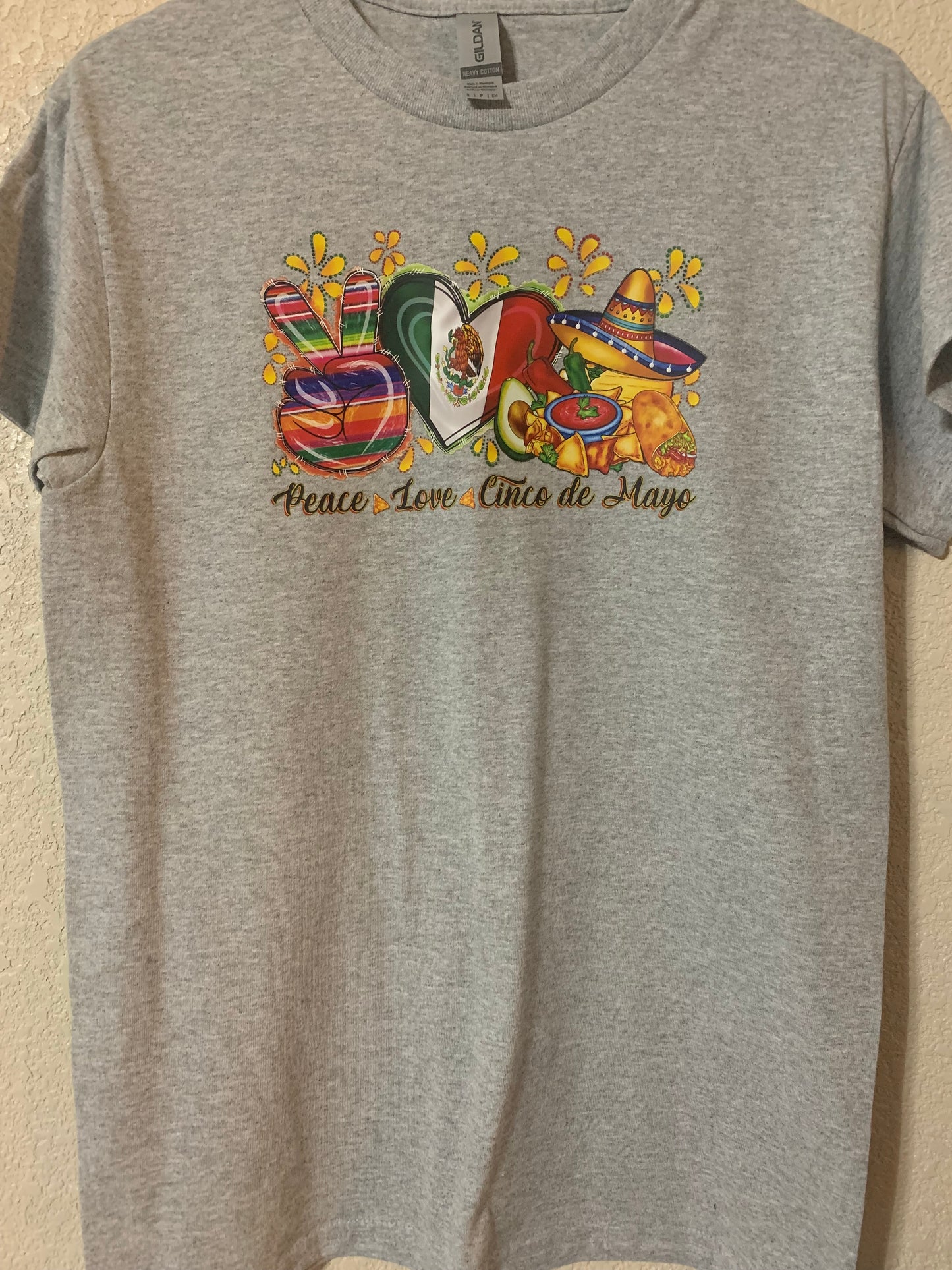Peace, Love, Cinco De Mayo T-Shirt - Family Stylz #Killeen,Texas #1-3 day Turnaround Time