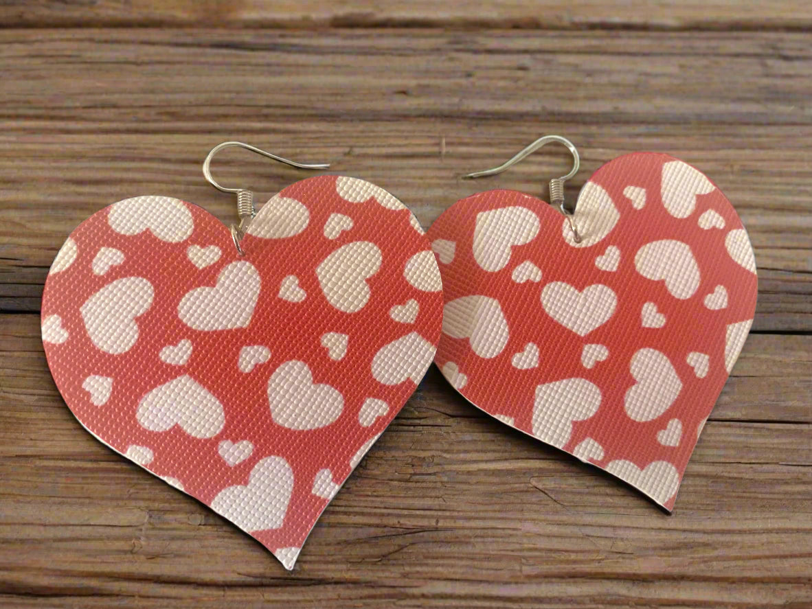 Valentine Heart Shaped Earrings - Family Stylz #Killeen,Texas #1-3 day Turnaround Time