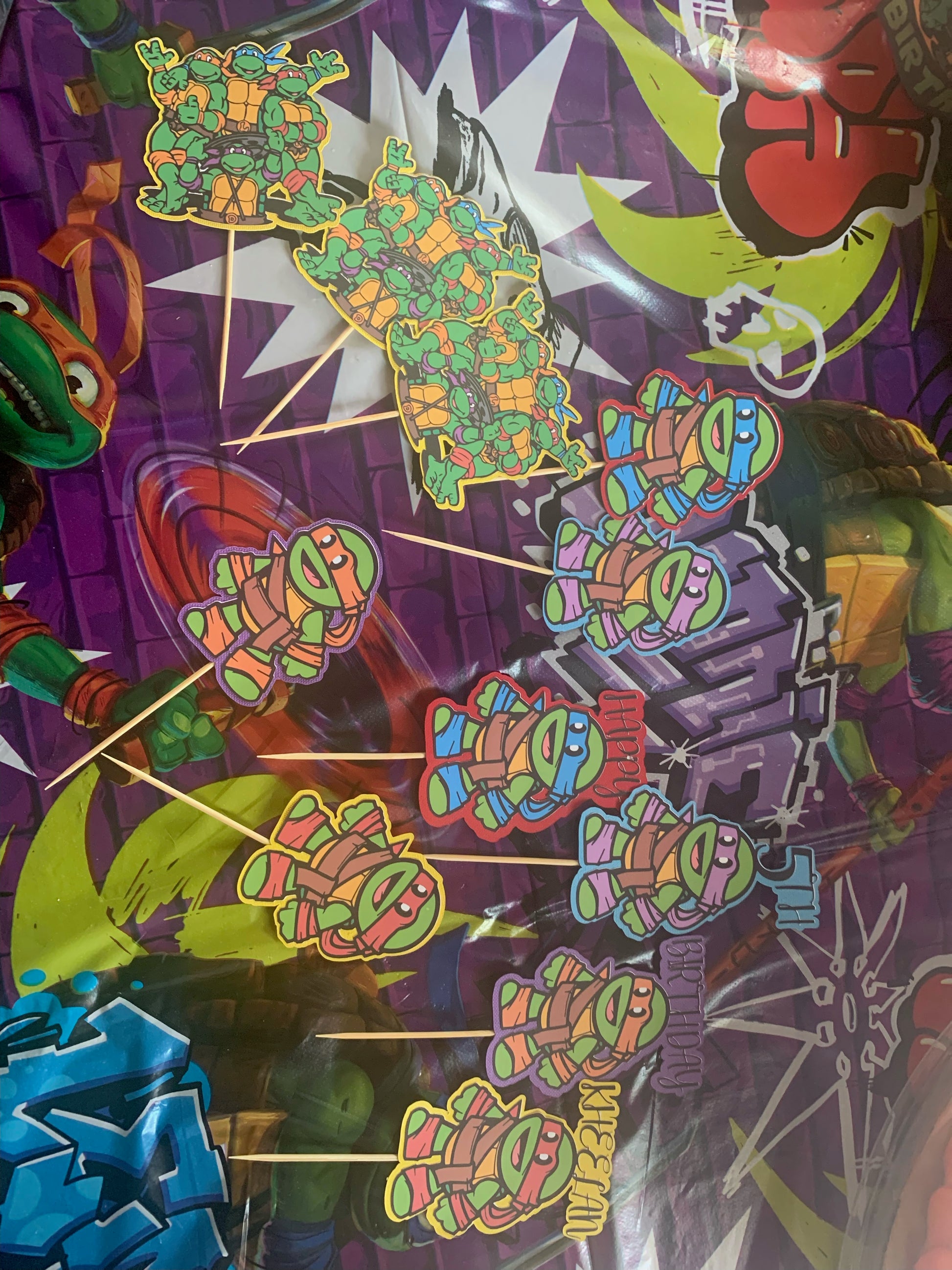 Ninja Turtle Cupcake Toppers - Family Stylz #Killeen,Texas #1-3 day Turnaround Time
