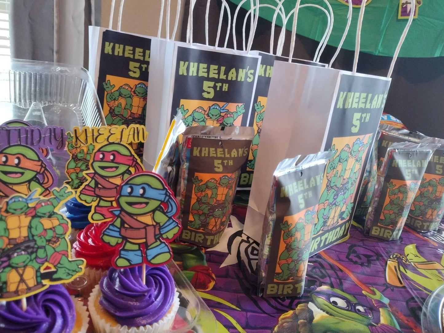 Ninja Turtle Gift Bags - Family Stylz #Killeen,Texas #1-3 day Turnaround Time