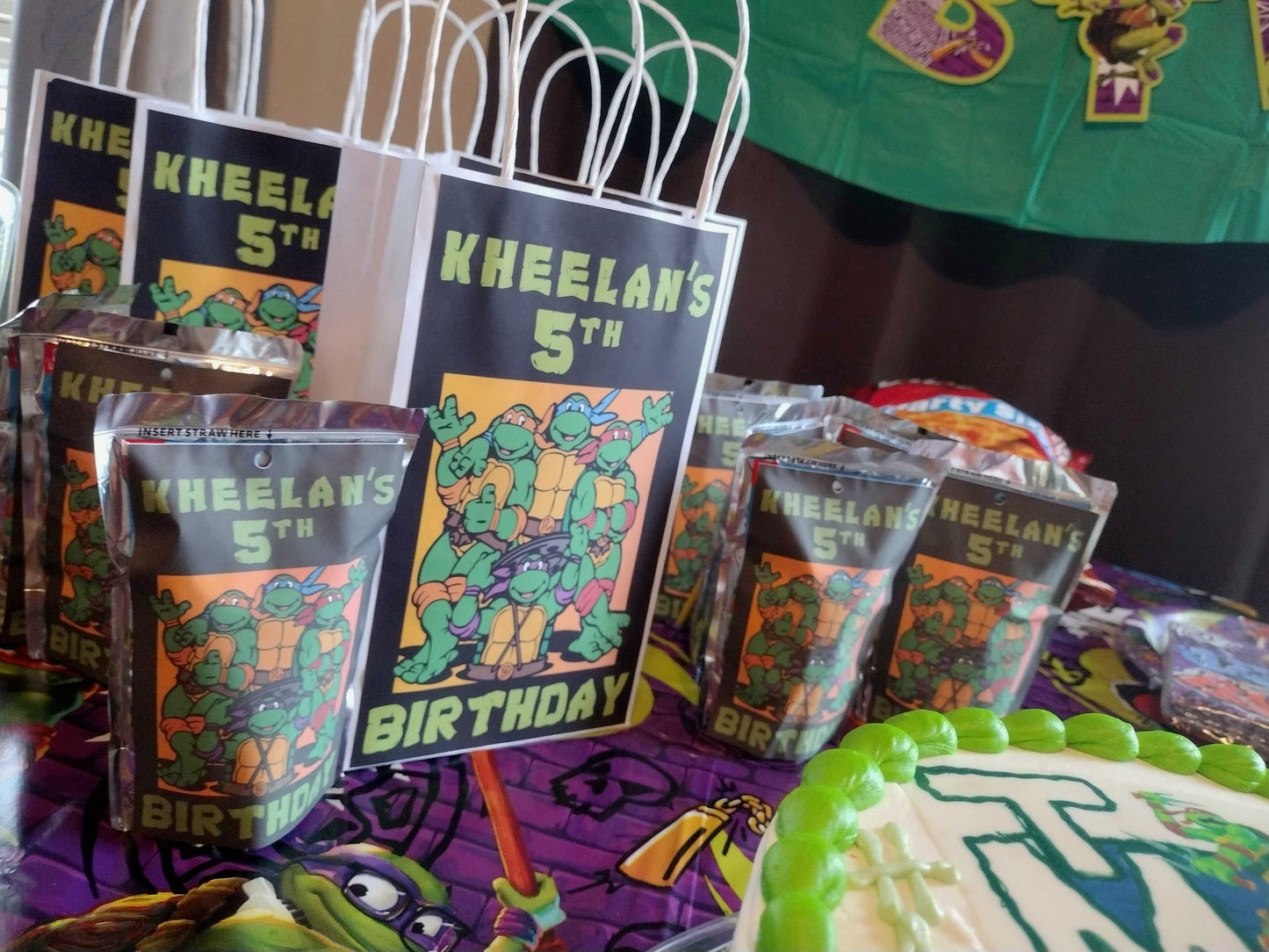Ninja Turtle Caprisun Labels - Family Stylz #Killeen,Texas #1-3 day Turnaround Time