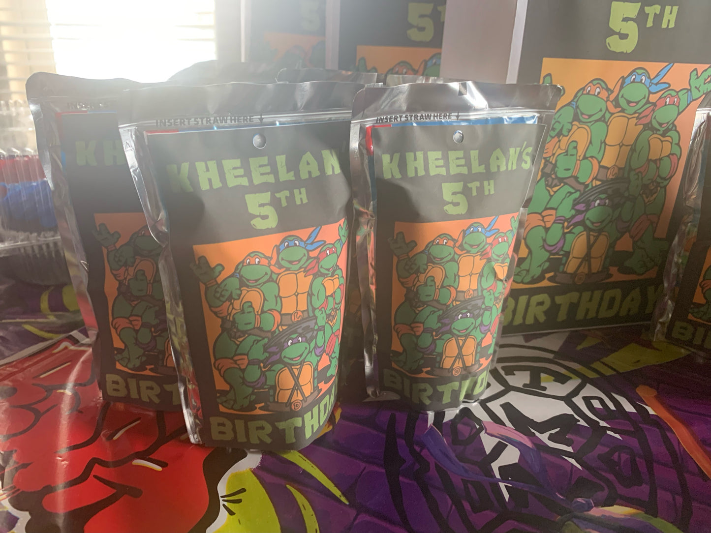 Ninja Turtle Caprisun Labels - Family Stylz #Killeen,Texas #1-3 day Turnaround Time