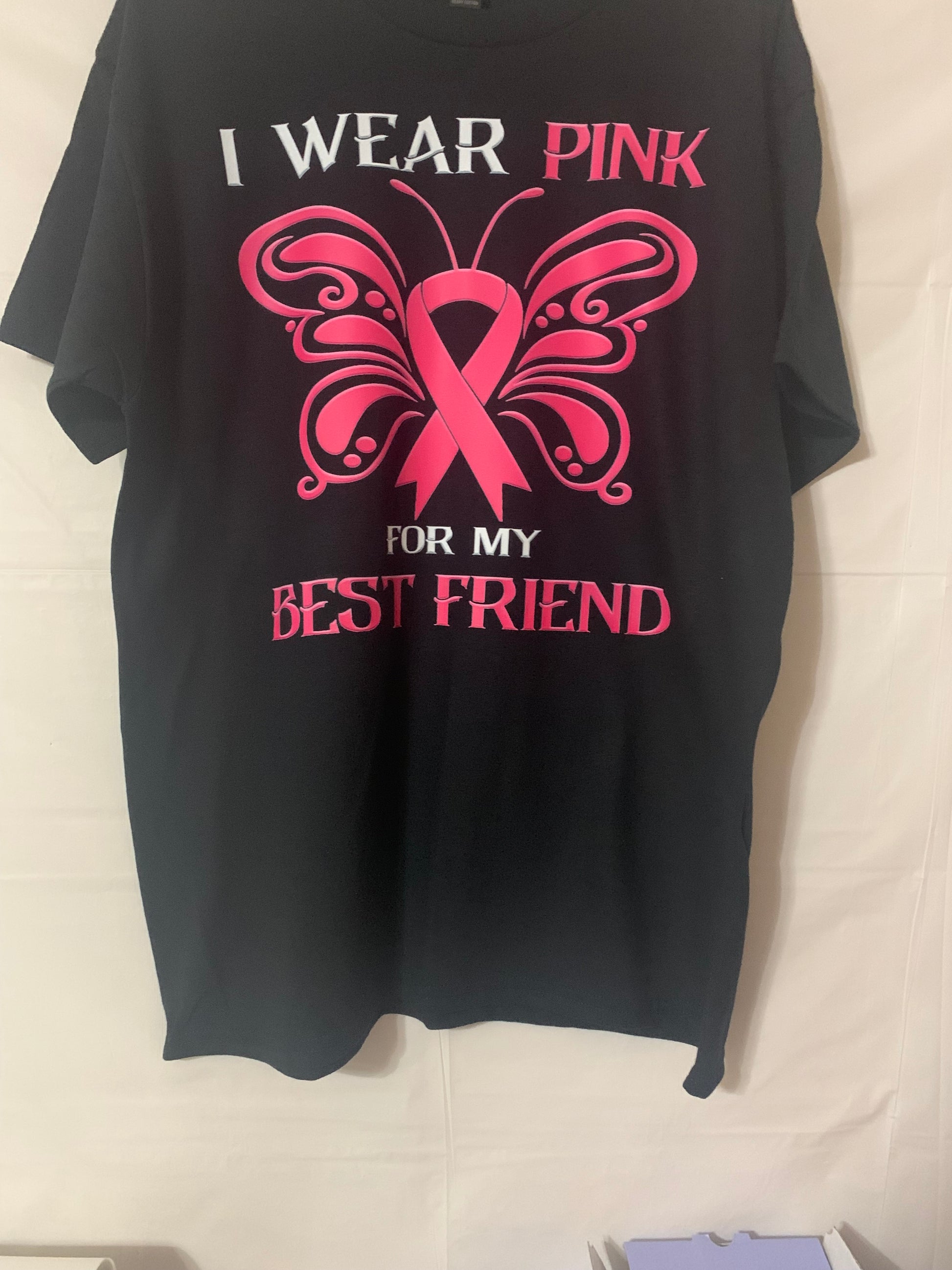 I Wear Pink For My Bestfriend Breast Cancer Awareness T-Shirt - Family Stylz #Killeen,Texas #1-3 day Turnaround Time