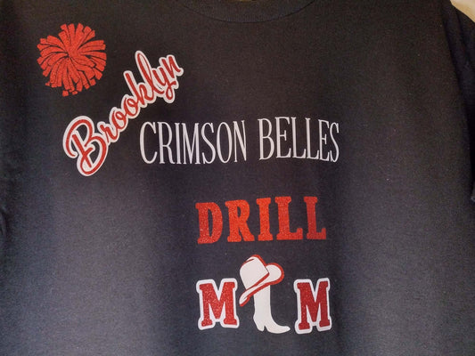 Crimson Belles Drill Mom T-Shirt