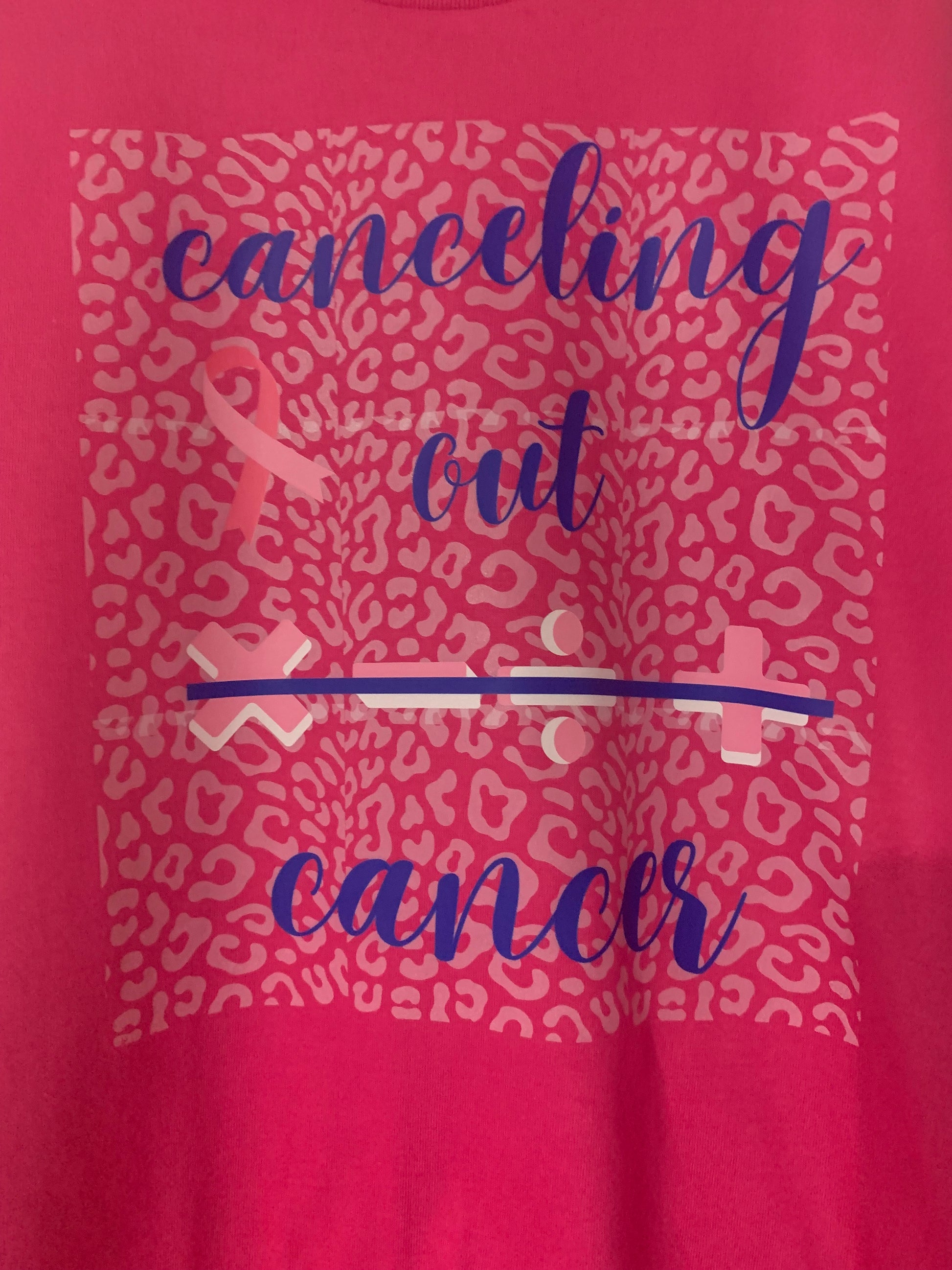 Canceling Out Cancer Breast Cancer Awareness T-Shirt - Family Stylz #Killeen,Texas #1-3 day Turnaround Time