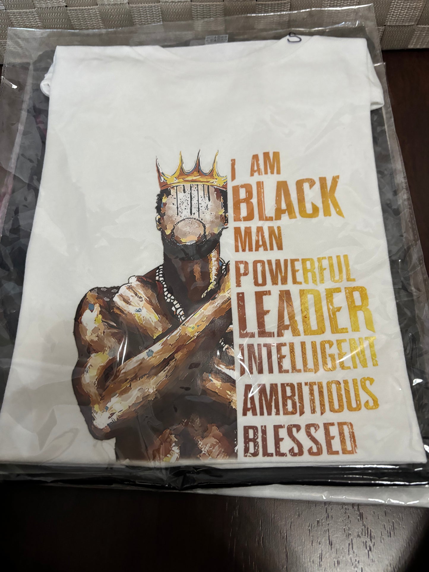 I Am Black Man Powerful  T-Shirt