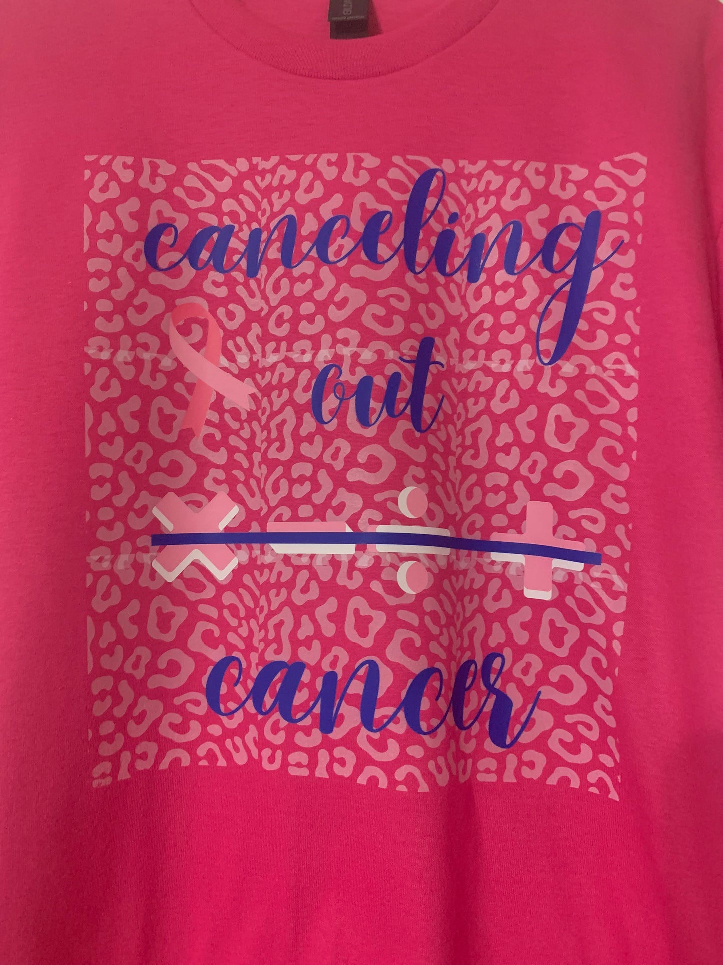 Canceling Out Cancer Breast Cancer Awareness T-Shirt - Family Stylz #Killeen,Texas #1-3 day Turnaround Time