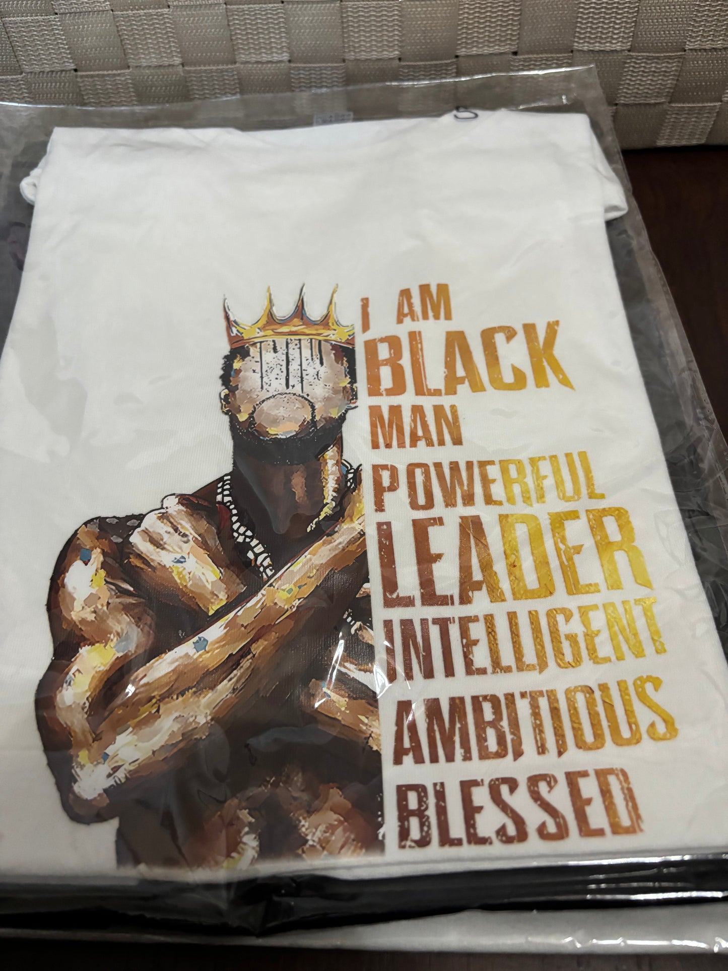 I Am Black Man Powerful  T-Shirt