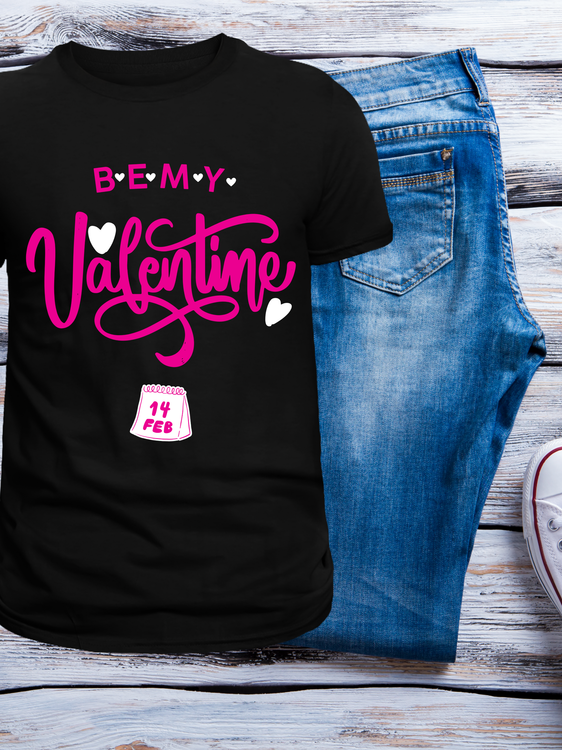 Be My Valentine Black Shirt- Family Stylz #Killeen,Texas #1-3 day Turnaround Time