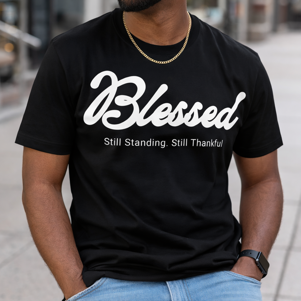 Blessed – Still Standing Still Thankful Graphic Tee