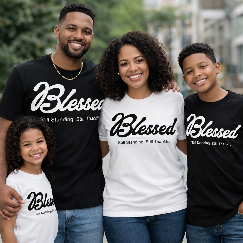 Blessed – Still Standing Still Thankful Graphic Tee