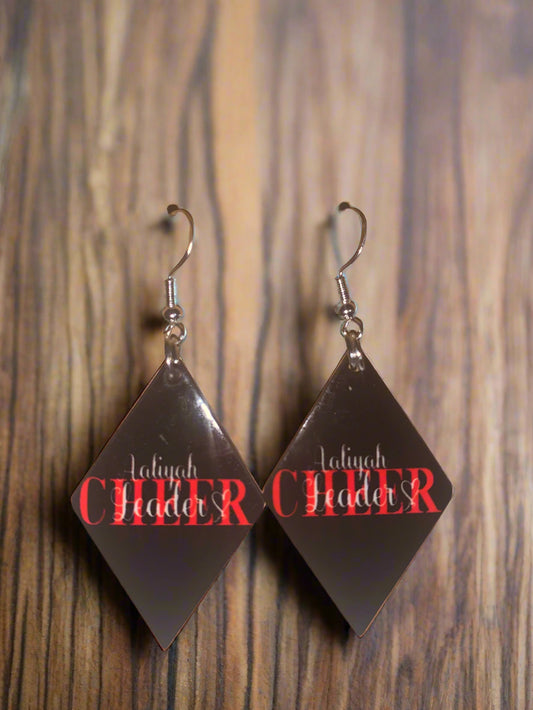 Kids Cheerleader Inspired Earrings - Family Stylz #Killeen,Texas #1-3 day Turnaround Time