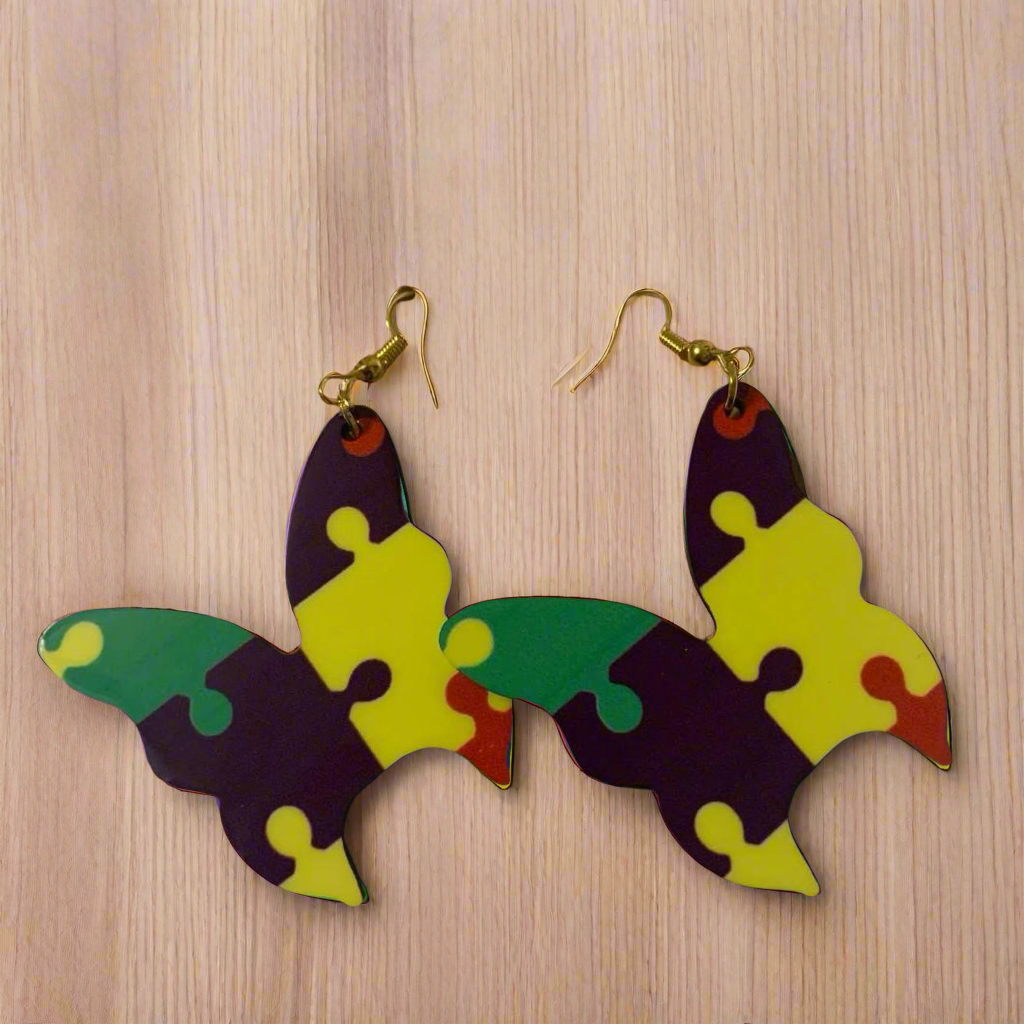 Butterfly Puzzle Earrings