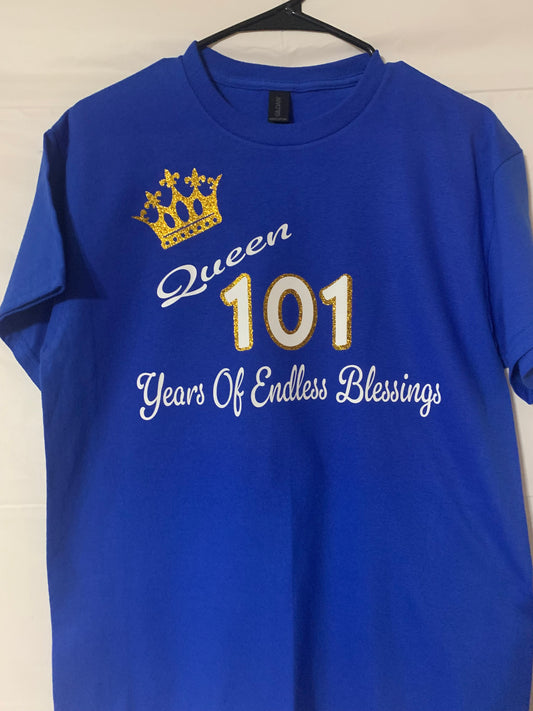 101 Years Of Endless Blessing Bday T-Shirt