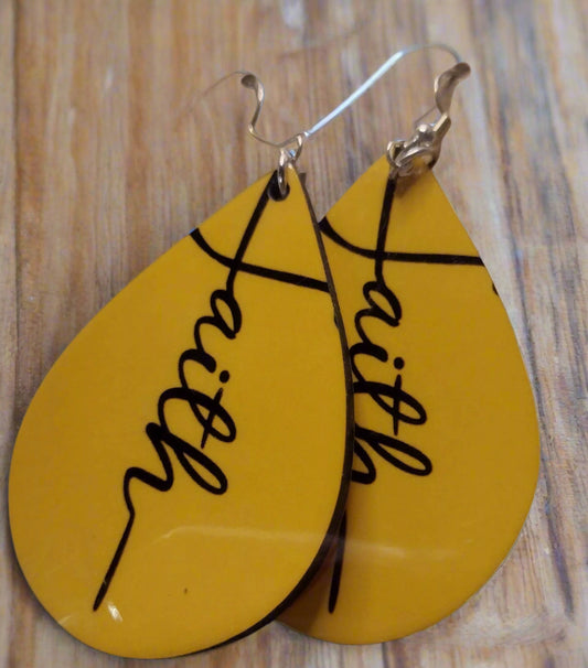 Faith-Inspired Earrings: A Bold Symbol of Belief - Family Stylz #Killeen,Texas #1-3 day Turnaround Time