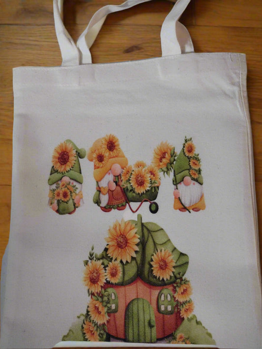Gnome Garden Tote Bag - Family Stylz #Killeen,Texas #1-3 day Turnaround Time