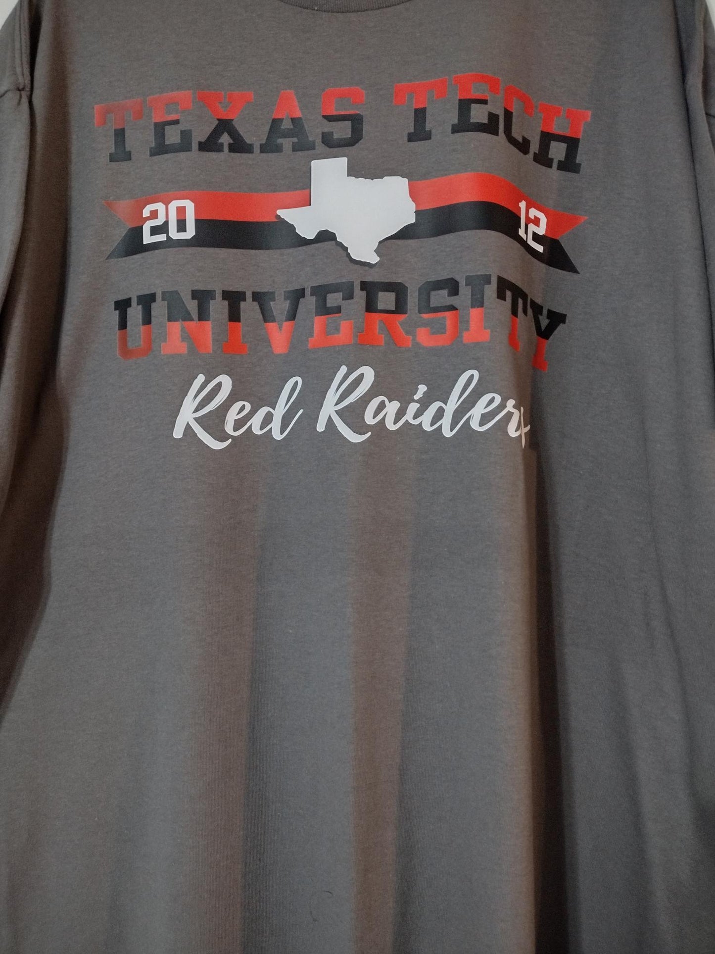 2012 Texas Tech University Red Raiders T-Shirt - Family Stylz #Killeen,Texas #1-3 day Turnaround Time