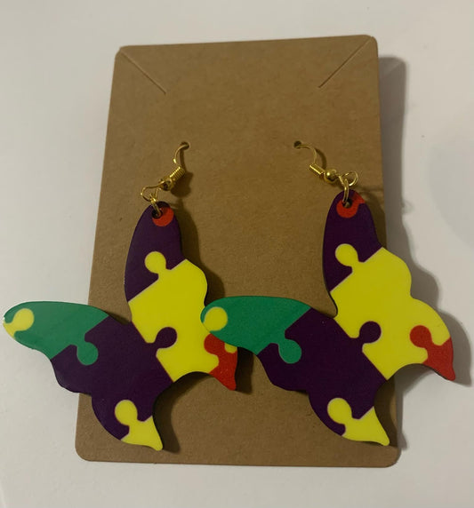 Autism Butterfly Earrings