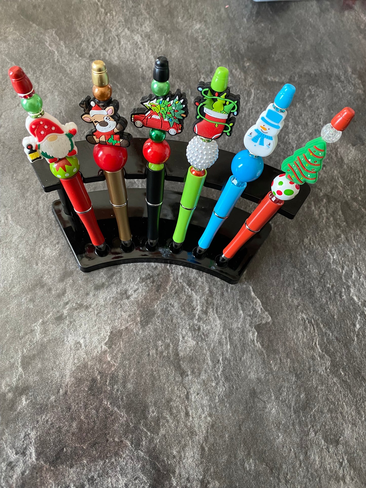 Assorted Christmas Theme Pens – Random Mix | 3, 5, or 10 Pack | Fun Silicone Charm Pens