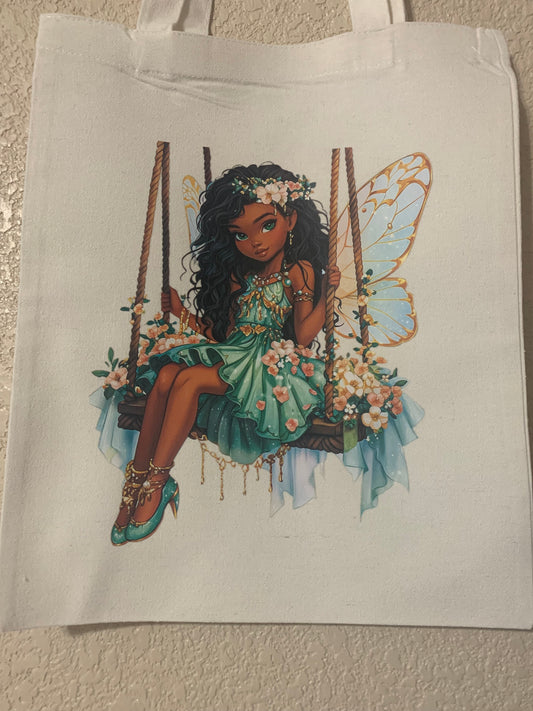 Melanin Fairy Tote Bag