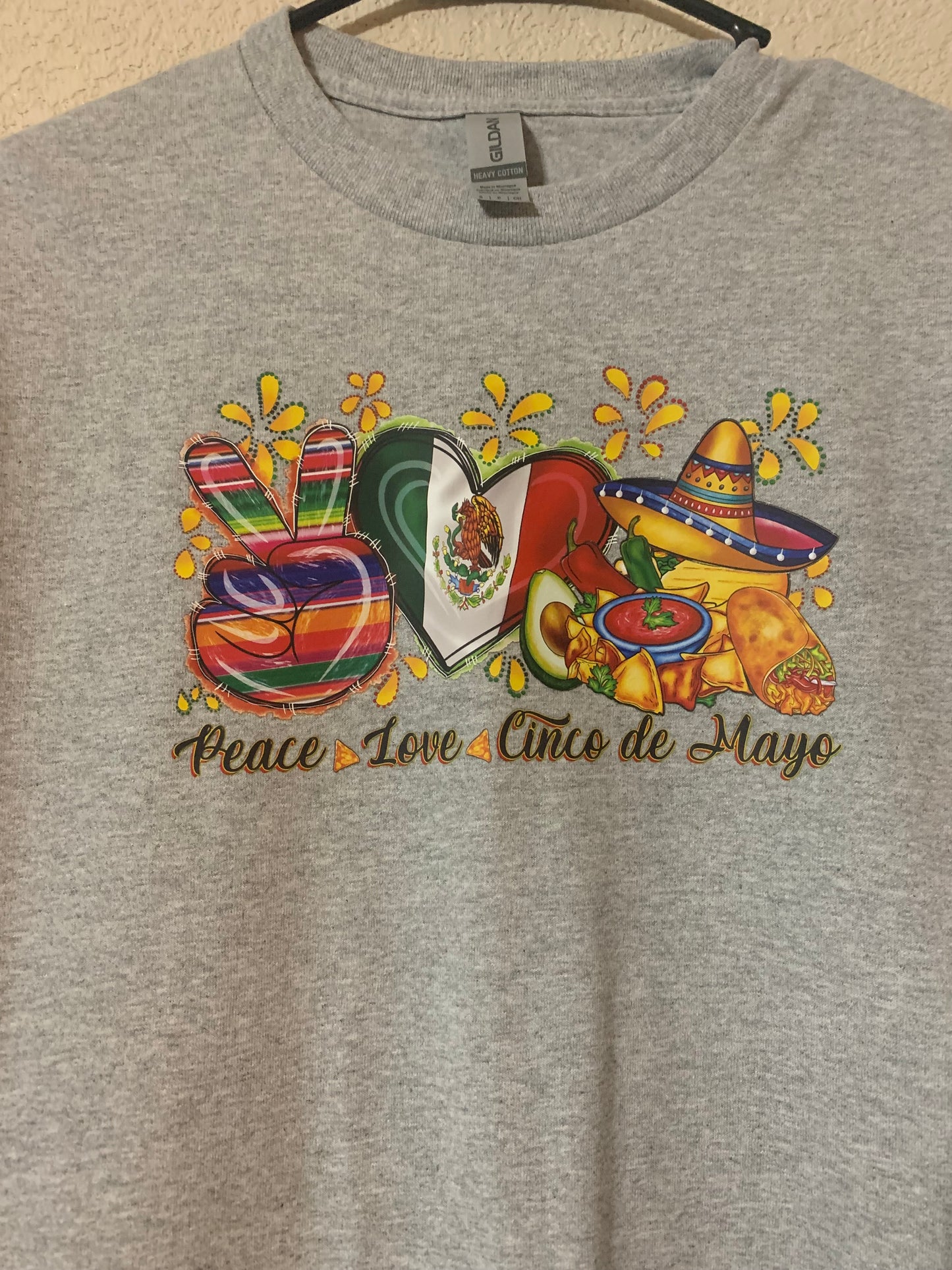 Peace, Love, Cinco De Mayo T-Shirt - Family Stylz #Killeen,Texas #1-3 day Turnaround Time