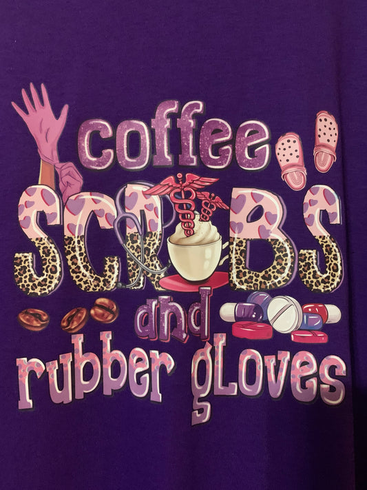 Coffee, scrubs, and gloves T-Shirt