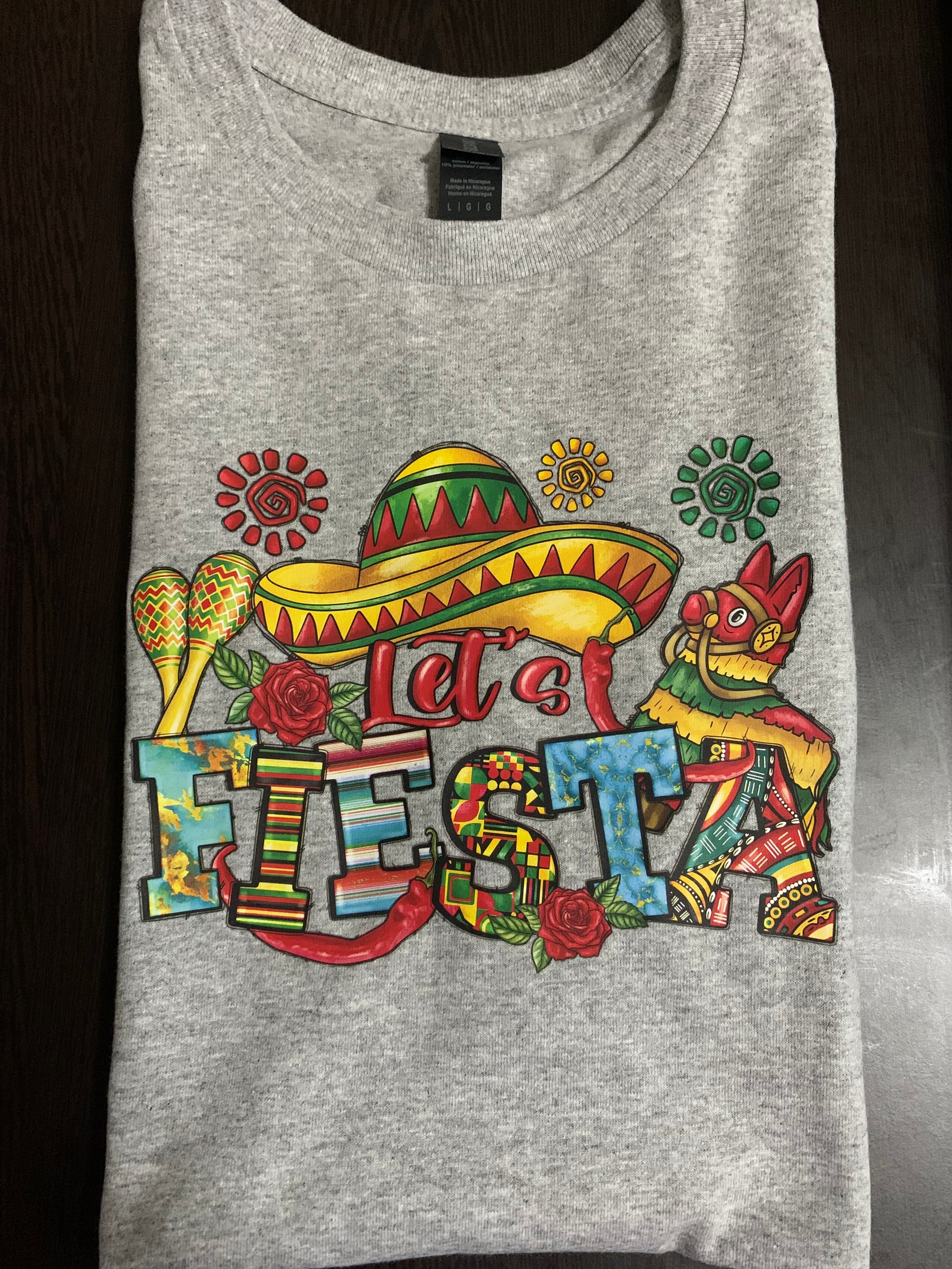 Let's Fiesta T-Shirt - Family Stylz #Killeen,Texas #1-3 day Turnaround Time