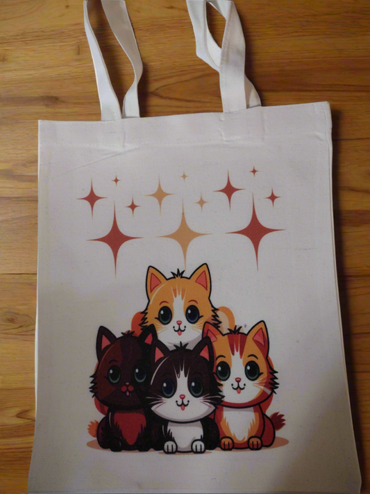 Kitten Tote Bag - Family Stylz #Killeen,Texas #1-3 day Turnaround Time