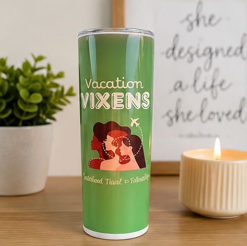 Reusable stainless steel tumbler for travel lovers