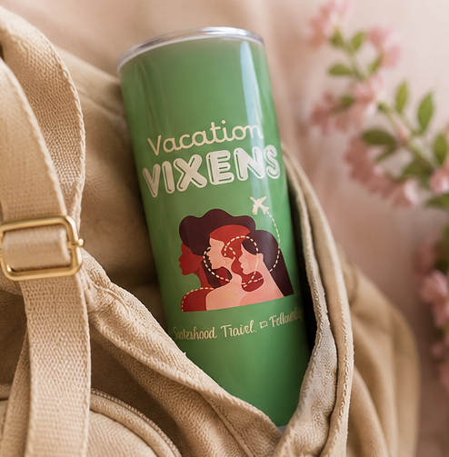 Vacation Vixens stainless steel travel tumbler