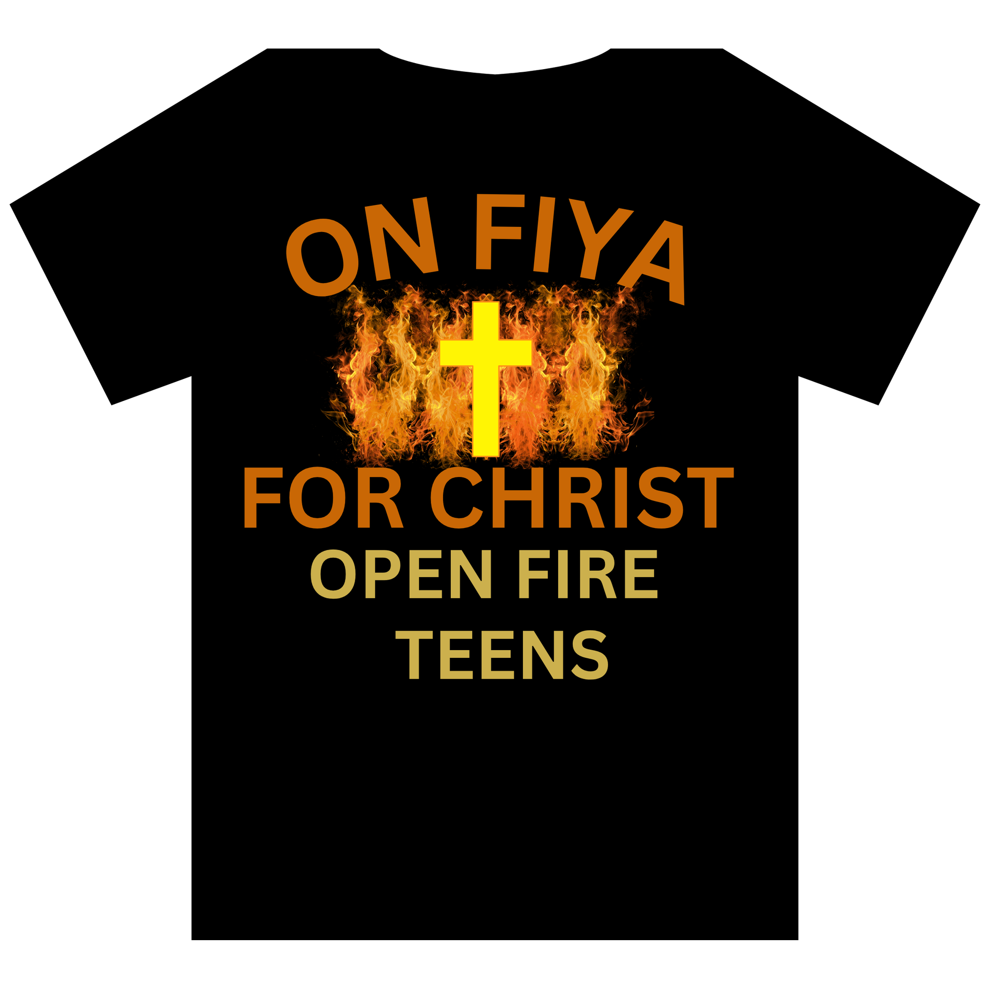 Family Stylz- On Fiya for Christ Shirt