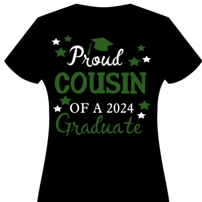 Graduation T-Shirt for Kids Proud Cousin