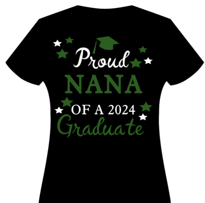 Graduation T-Shirt Proud NANA and PAWPAW