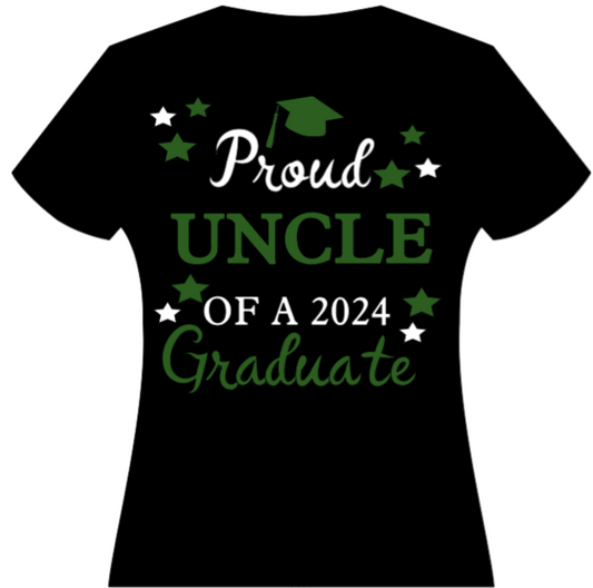 Graduation T-Shirt for Kids Proud Aunt and Uncle