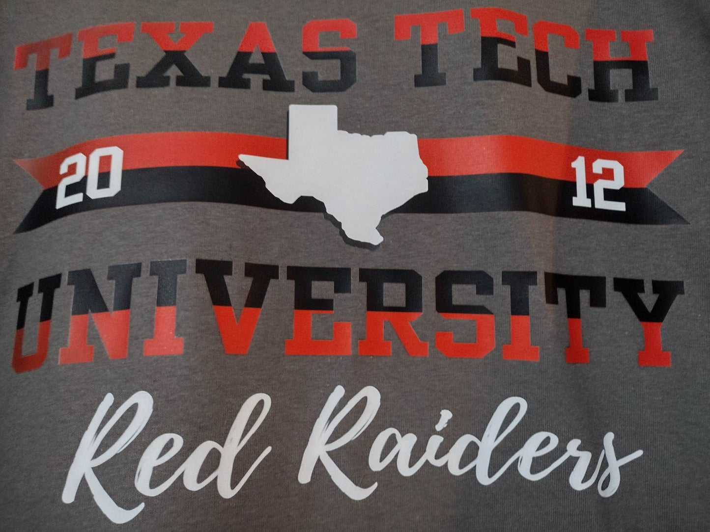 2012 Texas Tech University Red Raiders T-Shirt - Family Stylz #Killeen,Texas #1-3 day Turnaround Time