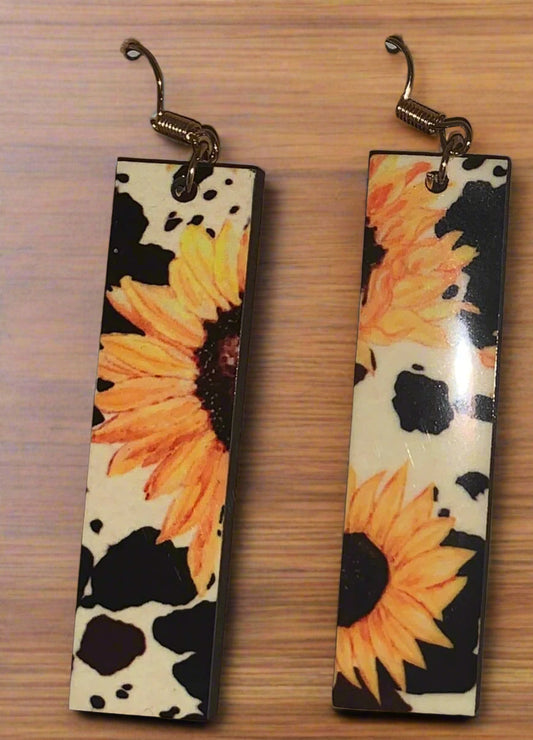Sunflower Earrings - Family Stylz #Killeen,Texas #1-3 day Turnaround Time