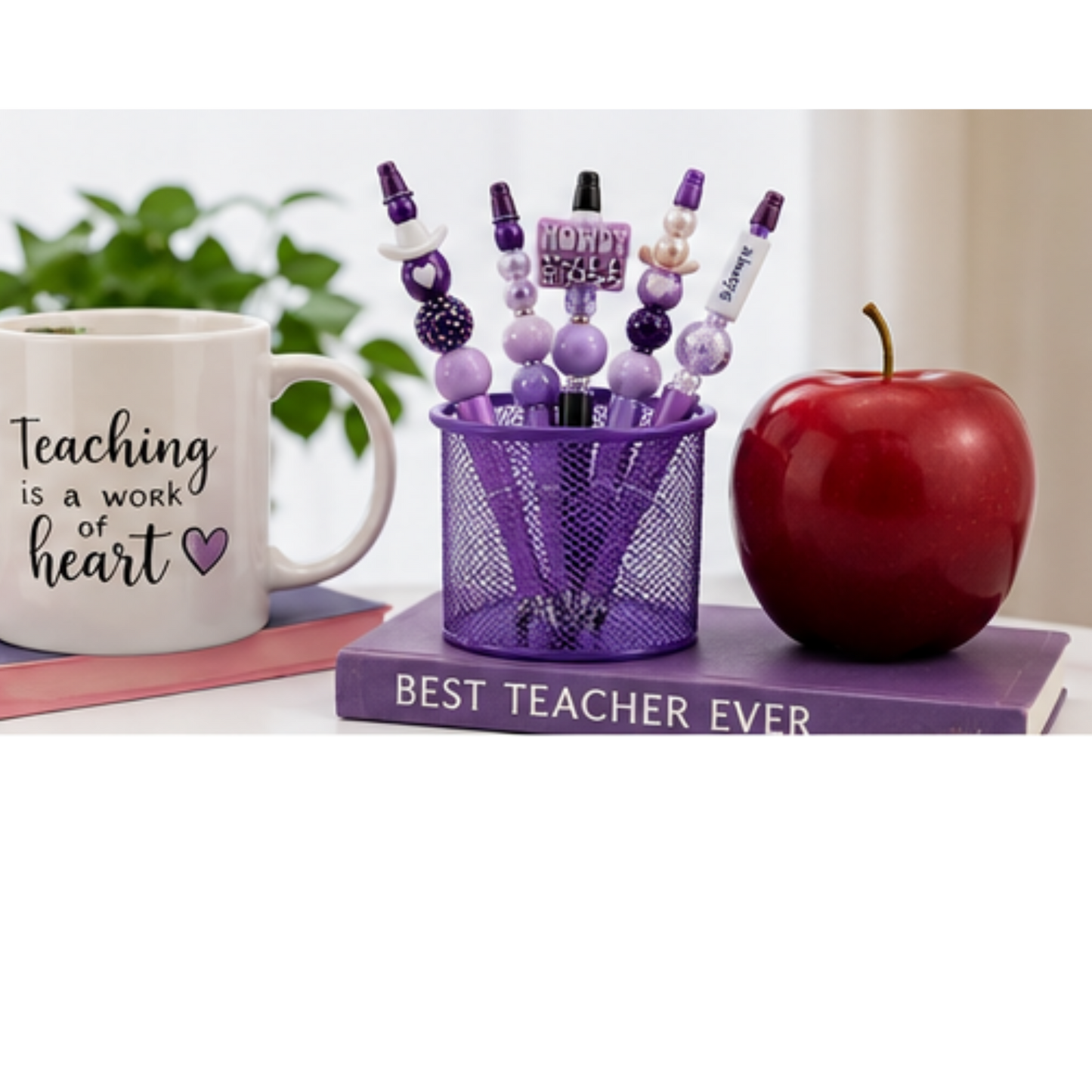 Cute teacher gift beaded pens