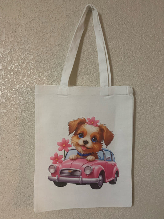 Highway Pup Tote Bag