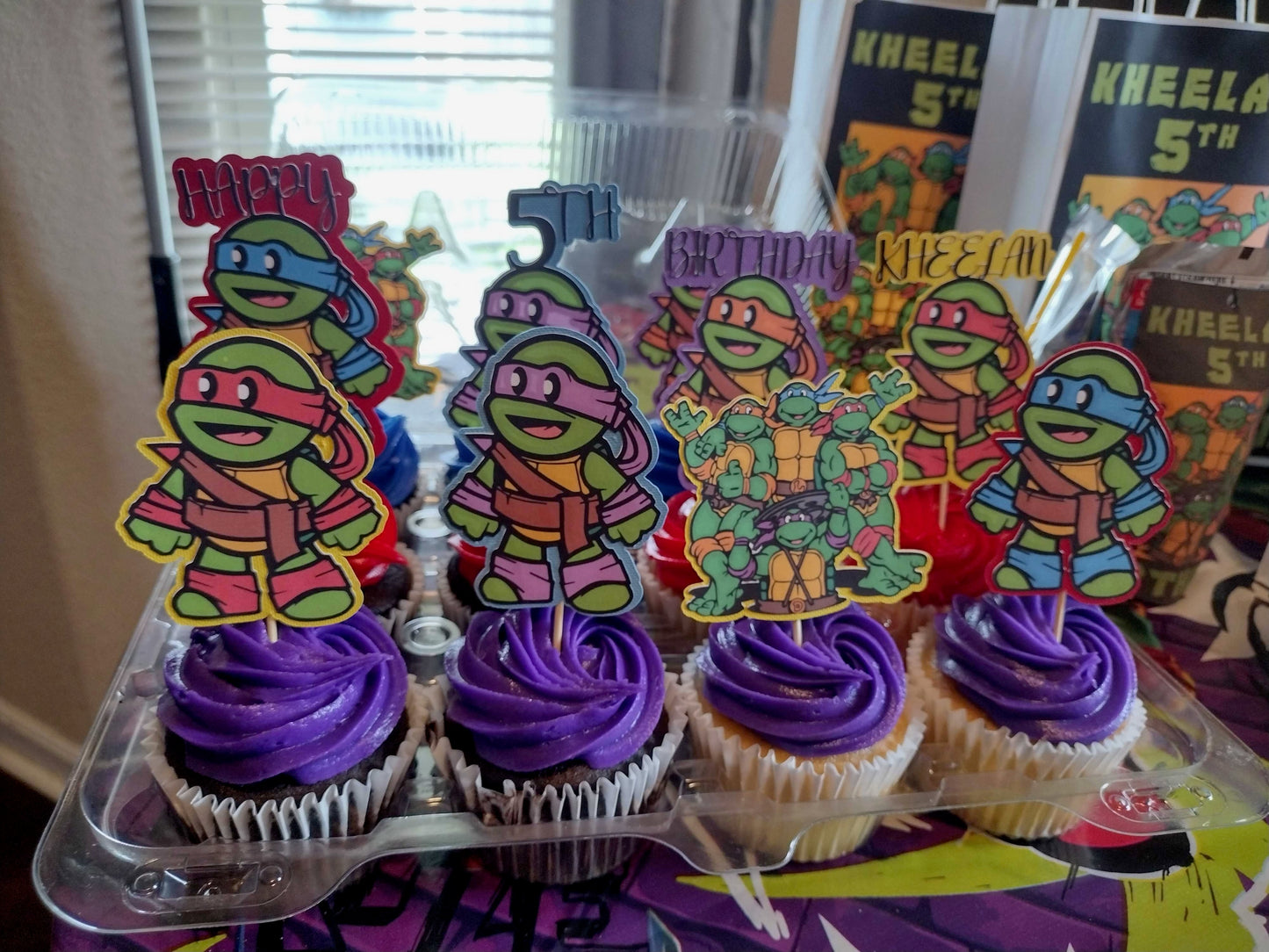 Ninja Turtle Cupcake Toppers