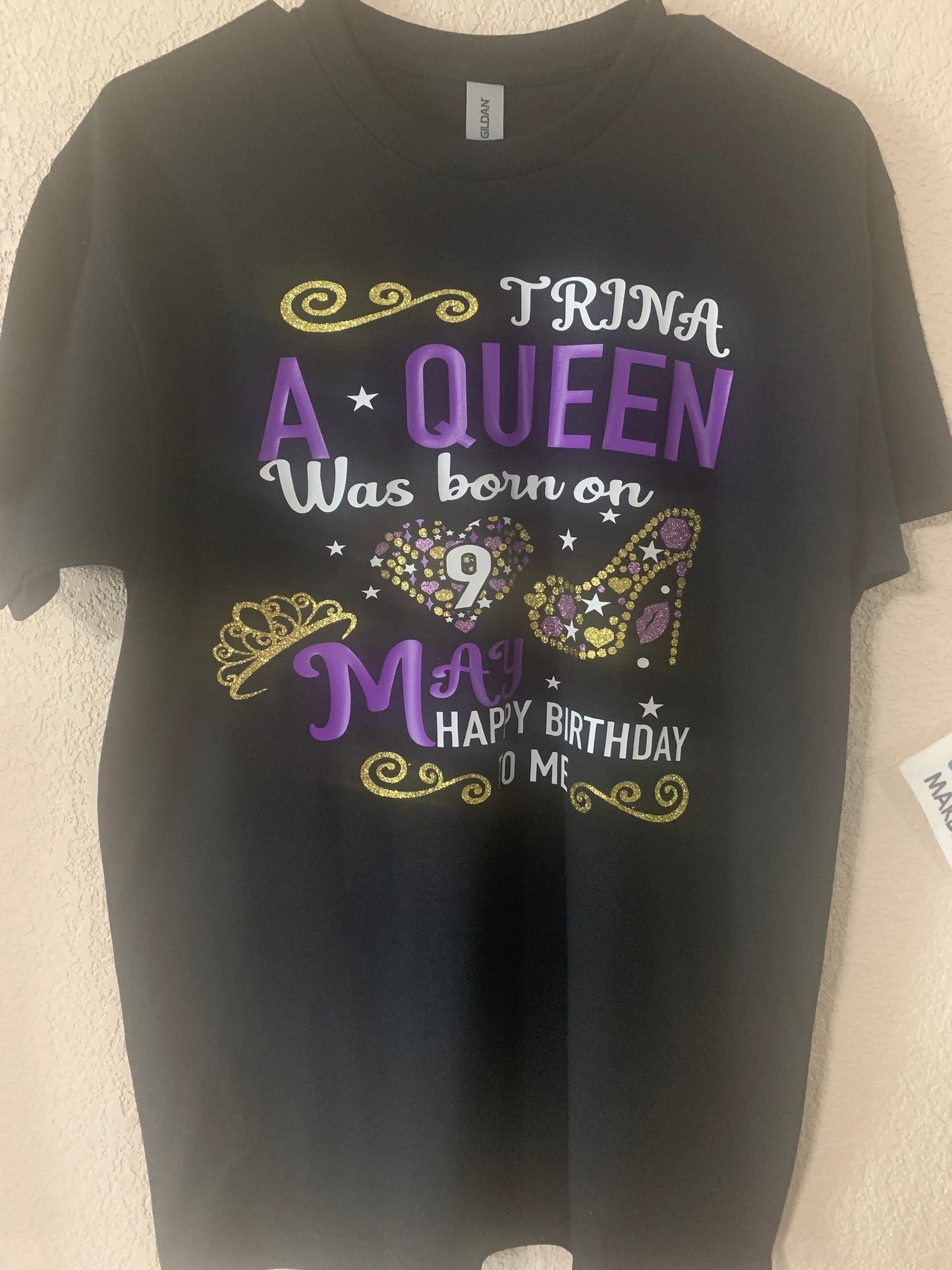 A Queen Was Born - Bday T-shirt