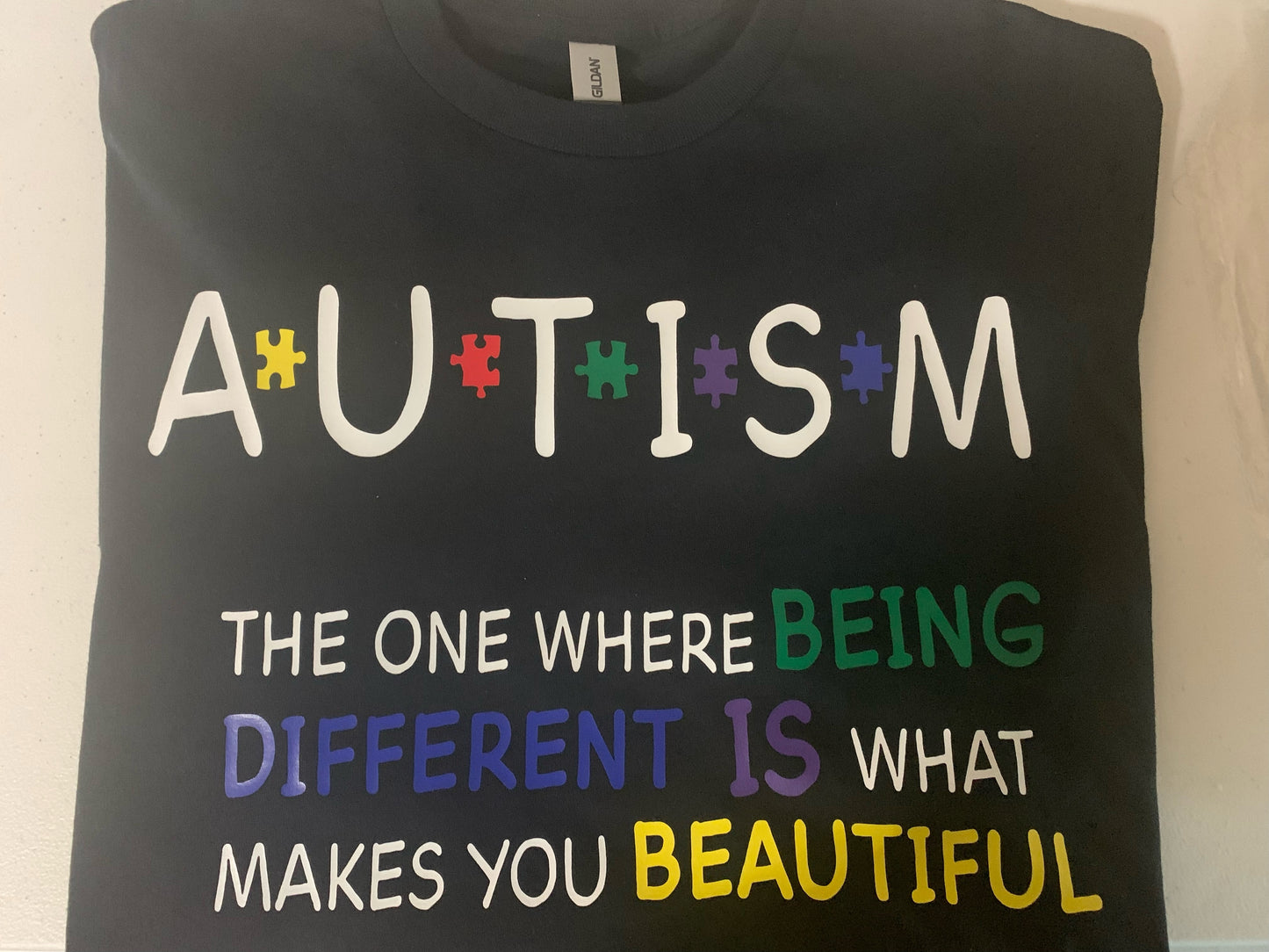 Autism T-Shirt - Being Different Is What Makes You Beautiful